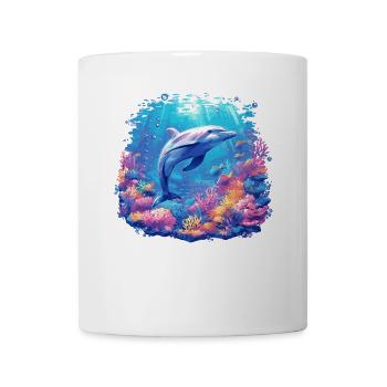 Dolphin Dolphins Dolphin - Mug - white - Front