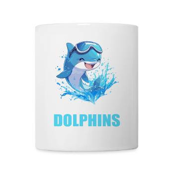 Dolphin Dolphins Dolphin - Mug - white - Front