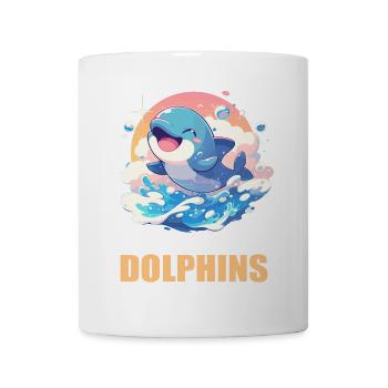 Dolphin Delfine Delfin - Tasse - Weiß - Vorne