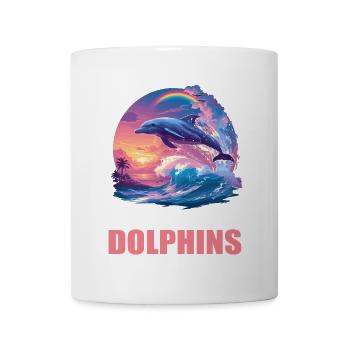 Dolphin Dolphins Dolphin - Mug - white - Front