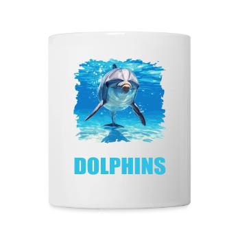 Dolphin Dolphins Dolphin - Mug - white - Front