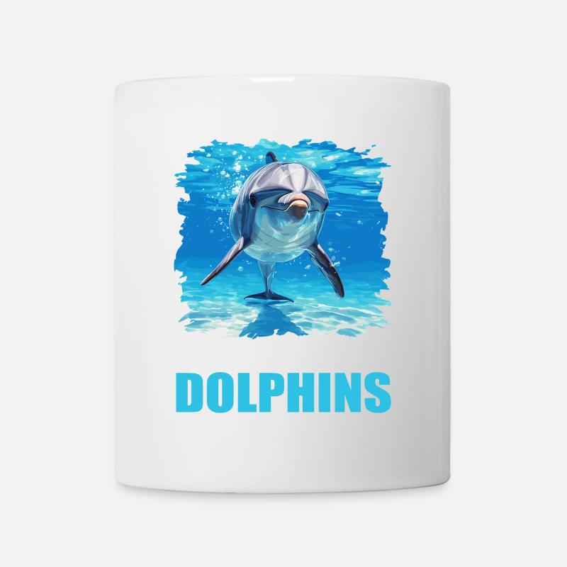 Dauphin Dauphins Dauphin - Mug blanc - blanc