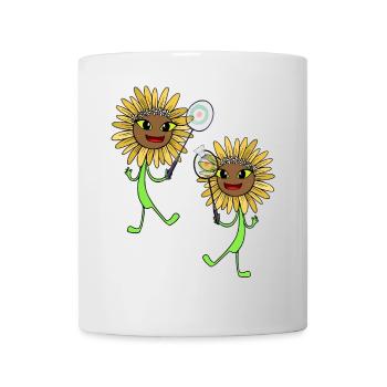 Sunflowers Tennis Tennis Players Sports Children - Mug - white - Front