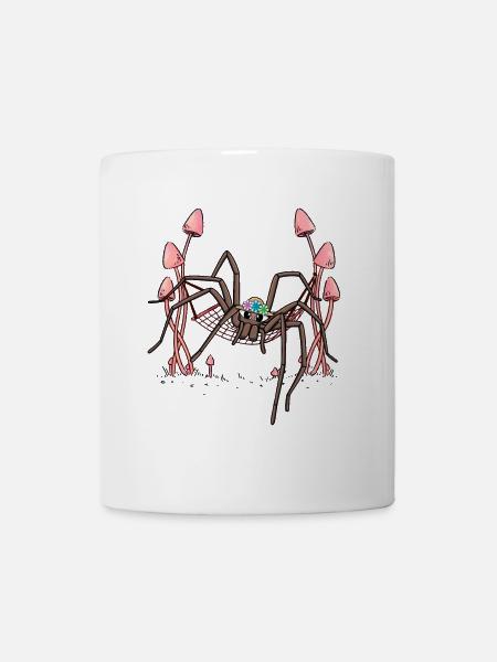 Spinne Spinnen abhängen Hängematte Spinnennetz - Tasse - Weiß