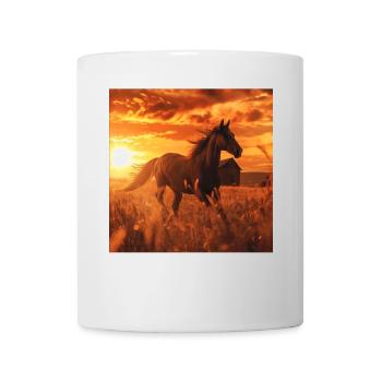 Pferd - Tasse - Weiß - Vorne