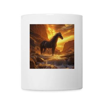 Pferd - Tasse - Weiß - Vorne
