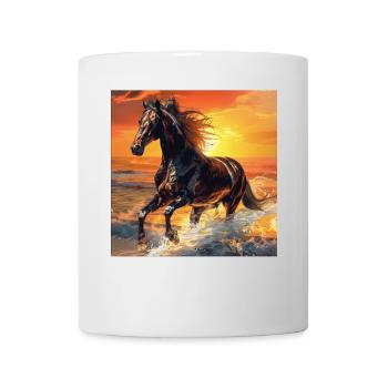 Pferd - Tasse - Weiß - Vorne