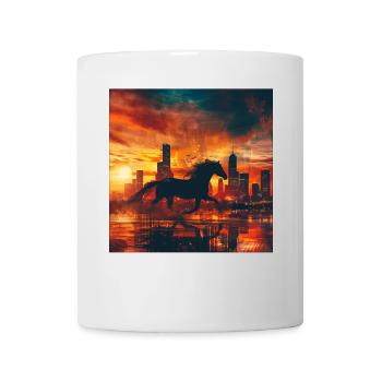 Pferd - Tasse - Weiß - Vorne