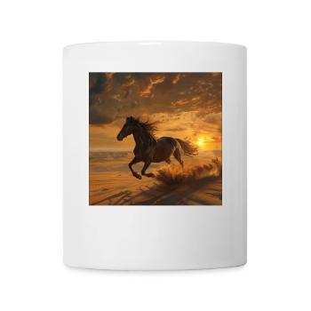 Pferd - Tasse - Weiß - Vorne