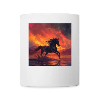 Pferd - Tasse - Weiß - Vorne
