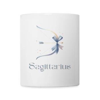 Elegantes Sagittarius Sternzeichen Aquarell Gesche - Tasse - Weiß - Vorne