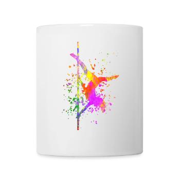 Pole Dance Bar Fitness Femmes Pole Dance - Mug blanc - blanc - Devant