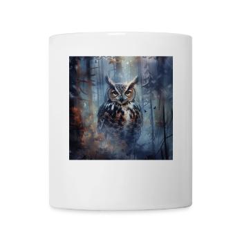 Eule - Tasse - Weiß - Vorne