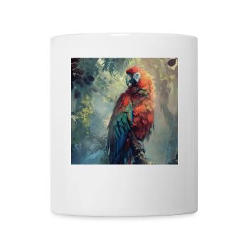 Perroquet - Mug blanc - blanc - Devant