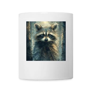 Raton laveur - Mug blanc - blanc - Devant