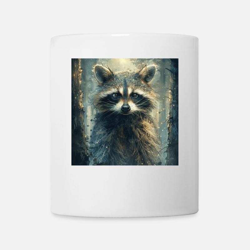 Waschbär - Tasse - Weiß