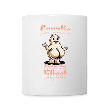 Lunatique sous la feuille Funny Ghost Design - Mug blanc - blanc - Devant