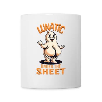 Lunatique sous feuille drôle Ghost Design - Mug blanc - blanc - Devant