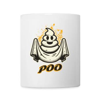 Drôle de caca tas fantôme caca au lieu de boo - Mug blanc - blanc - Devant