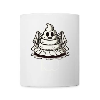 Funny poop pile ghost humorous poop - Mug - white - Front
