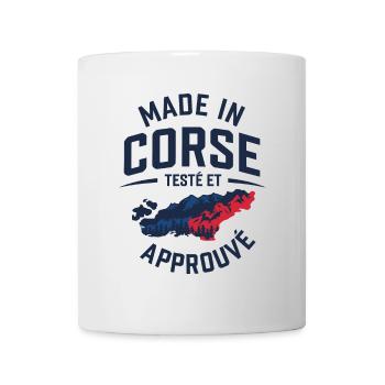 Made In Corse Testé Et Approuvé - Mug blanc - blanc - Devant