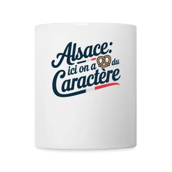 Alsace On A Du Caractère Bretzel Humour Alsacien - Mug blanc - blanc - Devant