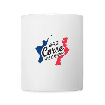 Made In Corse Testé Et Approuvé - Mug blanc - blanc - Devant