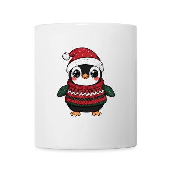 Pinguin Weihnachten - Tasse - Weiß - Vorne