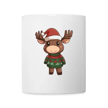 Elch Weihnachten - Tasse - Weiß - Vorne