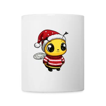Biene Weihnachten - Tasse - Weiß - Vorne