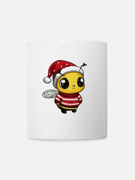 Biene Weihnachten - Tasse - Weiß
