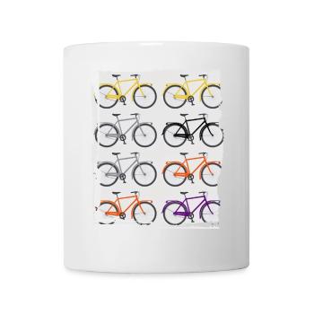 Vélos rétro vintage - Mug blanc - blanc - Devant