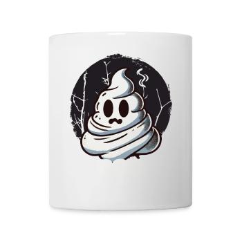 Funny poop pile ghost poo instead of boo - Mug - white - Front