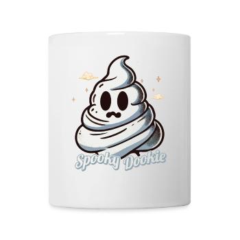 Drôle Effrayant Dookie Caca Pile Fantôme - Mug blanc - blanc - Devant