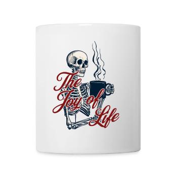 Déguisement effrayant d’un amateur de café drôle - Mug blanc - blanc - Devant