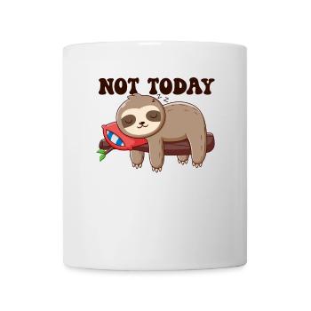 Nicht heute Folivora Braunkehl-Pilosa-Liebhaber - Tasse - Weiß - Vorne