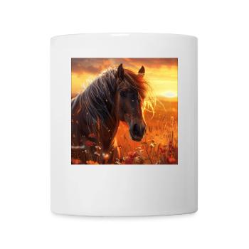 Pferd - Tasse - Weiß - Vorne