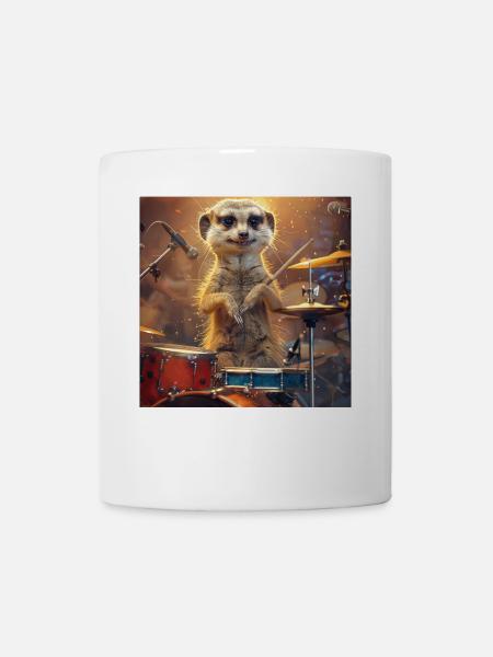 Erdmännchen - Tasse - Weiß