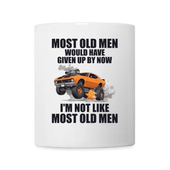 I'm Not Like Most Old Men | Funny Drag Racing - Mug blanc - blanc - Devant