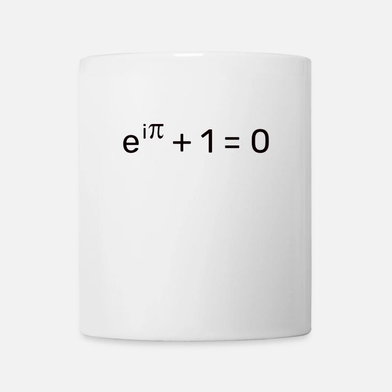 e^i pi + 1 = 0 - Eulersche Identität Geschenkidee - Tasse - Weiß