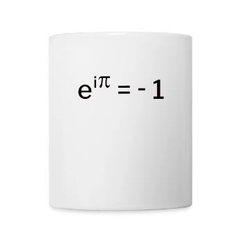 e^i pi + = -1 - Eulersche Identität Geschenkidee - Tasse - Weiß - Vorne