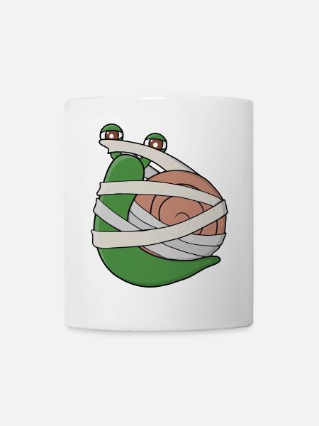 Mumienschnecke - Tasse - Weiß