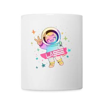 LASSE - Beautiful boy name with cute astronaut - Mug - white - Front