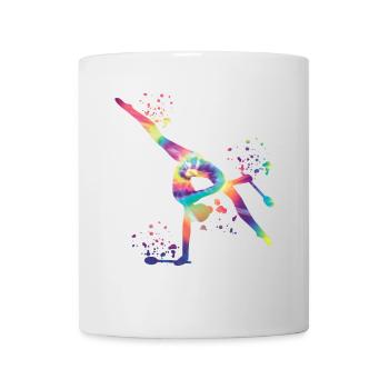 Gymnastin Mit Clubs Rhythmische Gymnastik - Tasse - Weiß - Vorne