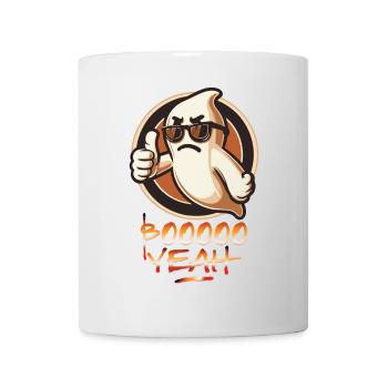 Boo Yeah Fantôme Drôle Dire Design - Mug blanc - blanc - Devant