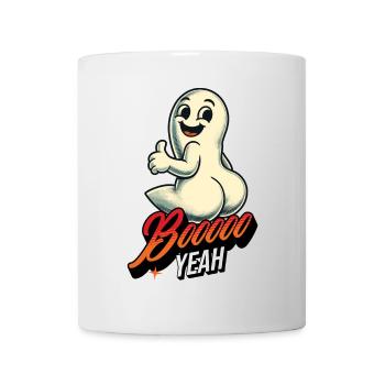Boo Yeah Fantôme Drôle Dire Design - Mug blanc - blanc - Devant