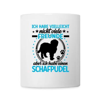 Schafpudel ist mein Freund Hütepudel - Tasse - Weiß - Vorne