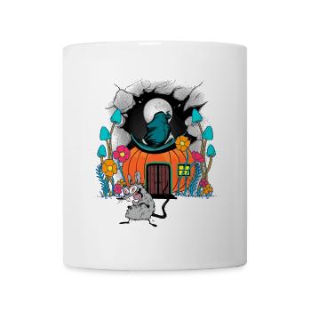 Halloween Mouse Mice Pumpkin Kids Child Baby - Mug - white - Front