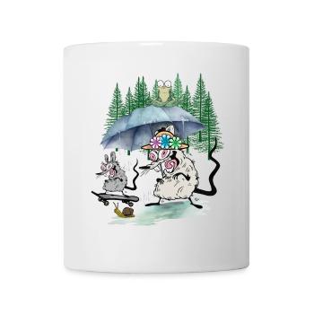 Leisure Mouse Mice Rat Rats Fanilie Skater - Mug - white - Front
