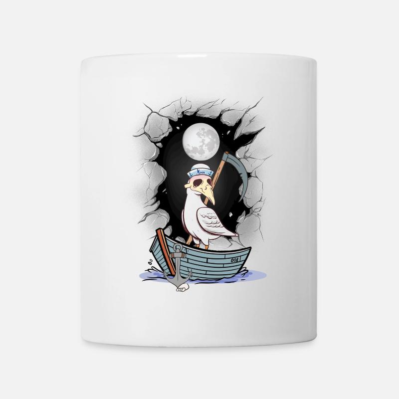 Halloween Möwe Möwen maritim Seemann Matrose - Tasse - Weiß